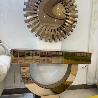 آینه کنسول مدرن گلد