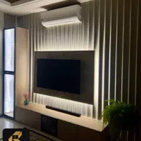 کابینت و میز تی وی با نورپردازی