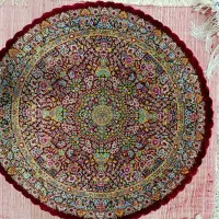 فرش گرد ابریشم خالص|فرش|کرج, شعبان‌آباد|دیوار