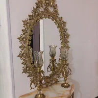 آینه شمعدان برنز