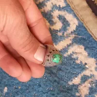 انگشتر فیروزه نقره۹۰قدیمی دست ساز نگین اصلی|جواهرات|کبودرآهنگ, |دیوار