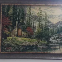 تابلو فرش دستباف ترکیب ابریشم