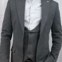 کت و شلوار طوسی سایز ۴۶|لباس|پارس‌آباد, |دیوار