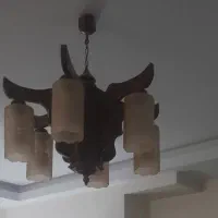 لوستر چوبی ..کاملا سالم و در حد نو|لوستر و چراغ آویز|تهران, حکیمیه|دیوار