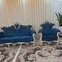 مبلمان نه نفره کلاسیک تمام چوب همراه با میز|مبلمان خانگی و میز عسلی|شیراز, رکن‌آباد|دیوار