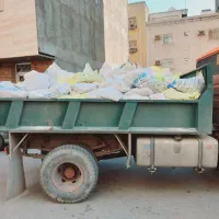 حمل نخاله ساختمانی با خاور وکارگر با فروش ماسه