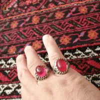 یک جفت انگشتر یاقوت|زیورآلات و اکسسوری|رشتخوار, |دیوار