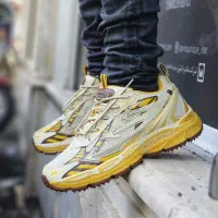 کتونی آف وایت زرد قهوه ای