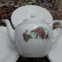 قوری بزرگ سه لیتری هئیتی گل قرمزی