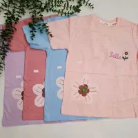 تیشرت دخترانه طرح گل