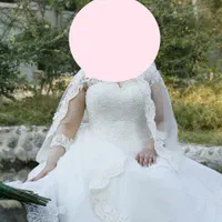 لباس عروس مزون دوزسنگ دوزی همراه باتور سایز 38تا44|لباس|سمنان, |دیوار