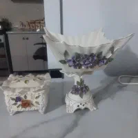 ظرف دکوری گل برجسته