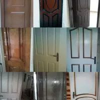 نقاشی رنگکاری درب چوبی