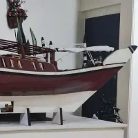 کشتی و لنج چوبی دکوری