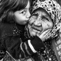 نقاشی سیاه قلم سایز 70×100