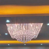 لوستر کریستال کنترلی|لوستر و چراغ آویز|کرج, گوهردشت|دیوار