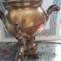 سماور ذغالی یک لیتری حکاکی شده خطی