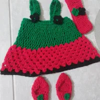 ست یلدایی دخترونه دست بافت شیک