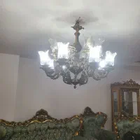 لوستر برنز اصل 16 شاخه با گوشواره های آویز|لوستر و چراغ آویز|کرج, کیانمهر|دیوار