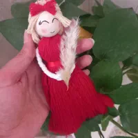 عروسک فانتزی با موهای شنیون شده مخصوص هدیه شب یلدا