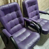 صندلی انتظار صندلی اداری بنفش|مبلمان اداری|رشت, دیلمان|دیوار