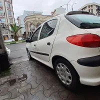 ۲۰۶ سفید مدل ۹۱ بی رنگ و ضربه|خودرو سواری و وانت|رشت, معلم|دیوار