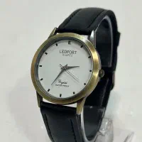 ساعت مچی مردانه و زنانه لدفورت بندچرم طرح50سال پیش