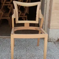 صندلی چوبی مینیمال غذاخوری نهارخوری با چوب راش|میز و صندلی غذاخوری|قم, کاسه گران|دیوار