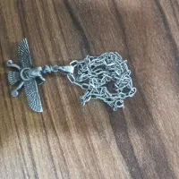 زنجیر پلاک نقره فروهر