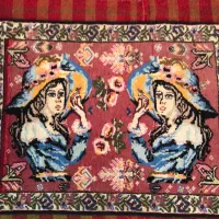 تابلو فرش دستباف قدیمی سال 1361