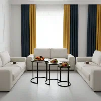 میز جلومبلی فلزی مدرن سه تکه آریاچوب
