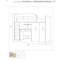تخت و کمد و میزتحریر برند معروف کمجا چوب