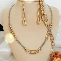 نیم ست طرح طلا،آویز دار،زیر قیمت