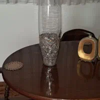 گلدان شیشه ای بامبو