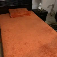 تخت۱نفره -دراورهمراه با آینه-پاتخت کشودار-خوش‌خواب|تخت و سرویس خواب|بندر انزلی, گلسرخ|دیوار