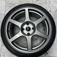 رینگ evo8 رنگ شدو با لاستیک|قطعات یدکی و لوازم جانبی|هشتگرد, هشتگرد قدیم|دیوار