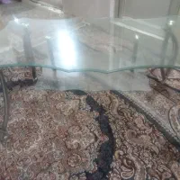 میز جلو میزی شیشه ای دو طبقه بسیار سالمه