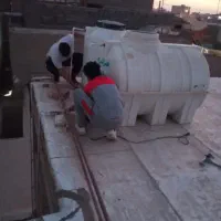 لوله کشی سبز نصب پمپ و منبع آب ...
