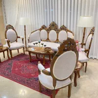 مبلمان کلاسیک فرانسوی (تمام چوب راش)