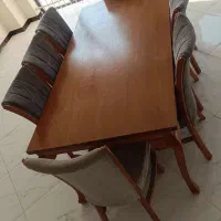 میزنهارخوری چوب ۸نفره|میز و صندلی غذاخوری|اندیشه, اندیشه فاز ۲|دیوار