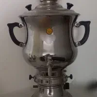 سماور گازی ۵ لیتری استیل برند میلاد کاملا نو