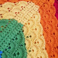 شال دست باف استفاده نشده