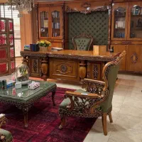 مبل اداری سلطنتی مدل گرجی تاتلیس سبزدفترمشتری