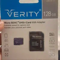 کارت حافظه Micro SDXC Verity128GB باآداپتور آکبند