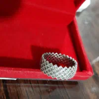 انگشتر نقره طرح برلیان نگین اتمی|جواهرات|قرچک, میرزائی جنوبی|دیوار