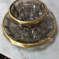 رنگ طلایی دور چینی و بلور رنگ میزنیم