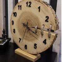 ساعت چوبی ورزینی|ساعت|فولادشهر, مسکن مهر فولادشهر|دیوار