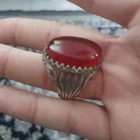 انگشتر نقره عقیق ۲۲ گرم وزن گرمی ۳۵۵ تومن