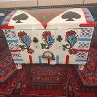 چمدان قدیمی مینا کاری|کلکسیون اشیاء عتیقه|بروجرد, |دیوار