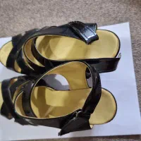 کفش طبی چرم قهوه ای